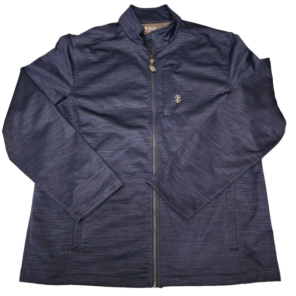 Izod Blue Golf Men's Zip Down Jacket Size XL